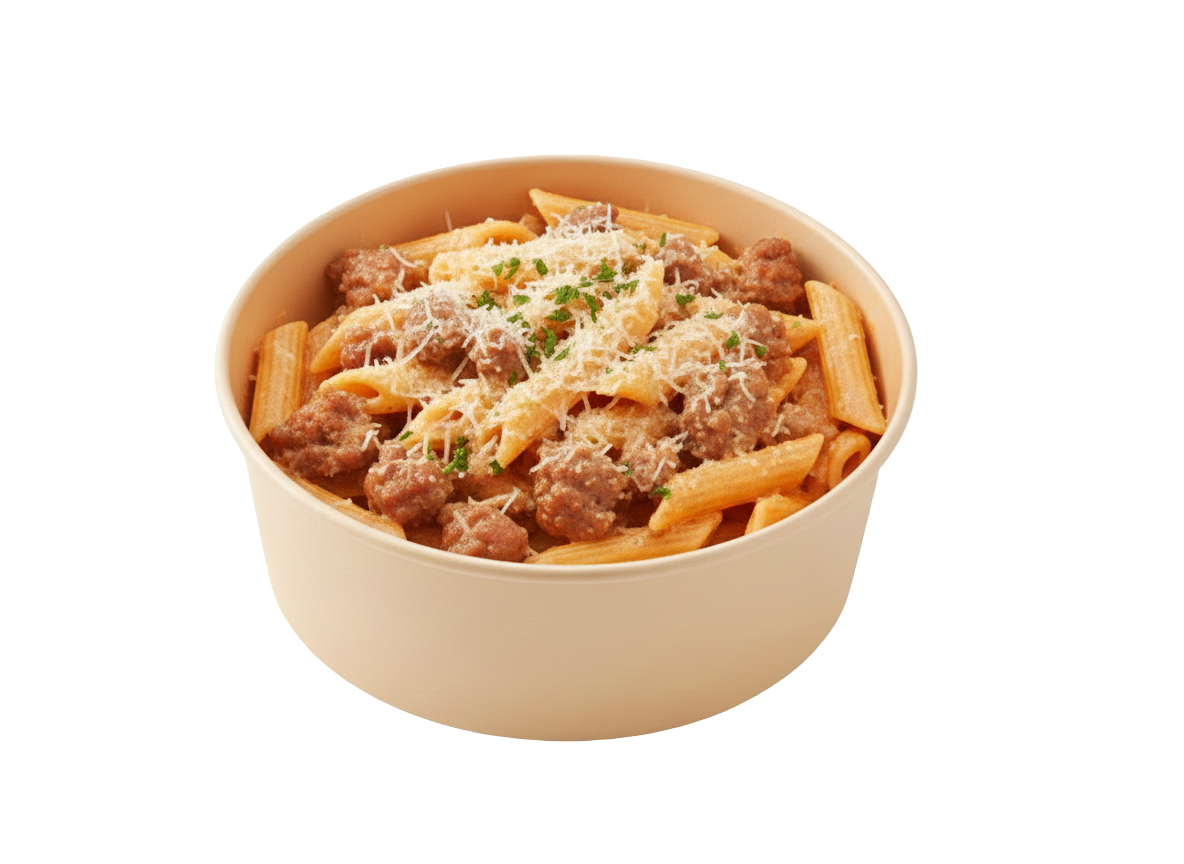 イタリアンソーセージ入りペンネ・アラ・ウォッカ